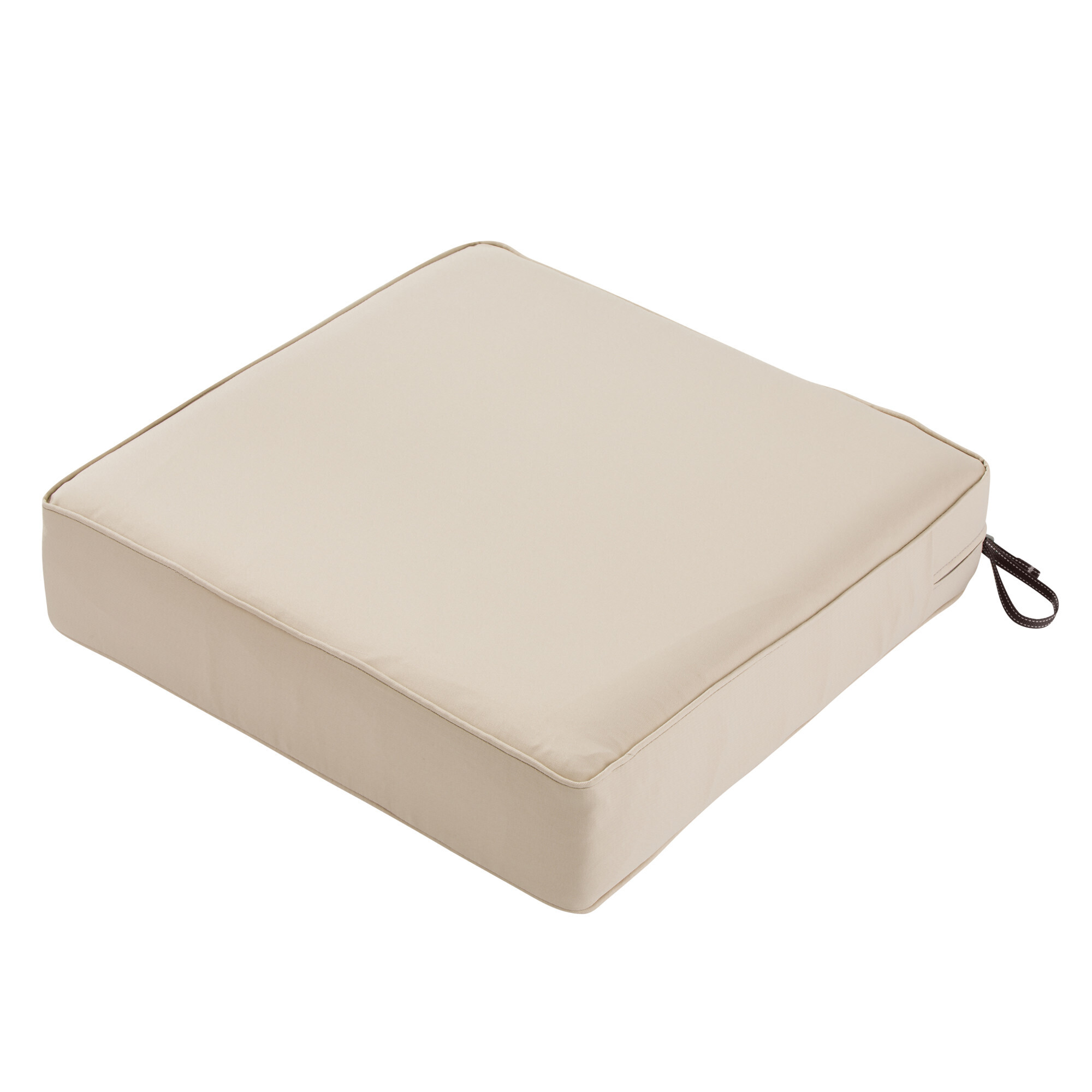 Classic Accessories Montlake Outdoor Seat Cushion — 21in. x 21in. x 5in., Antique Beige, Model# 62-035-BEIGE-EC